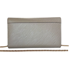 LOUIS VUITTON Taupe Epi Leather Twist Wallet Louis Vuitton
