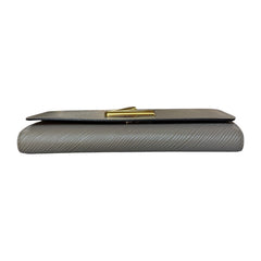 LOUIS VUITTON Taupe Epi Leather Twist Wallet Louis Vuitton