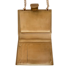 CHANEL Camel Caviar Leather Timeless Compact Wallet Chanel