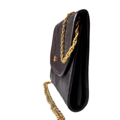 CHANEL Black Quilted Lambskin Chain Bag Chanel