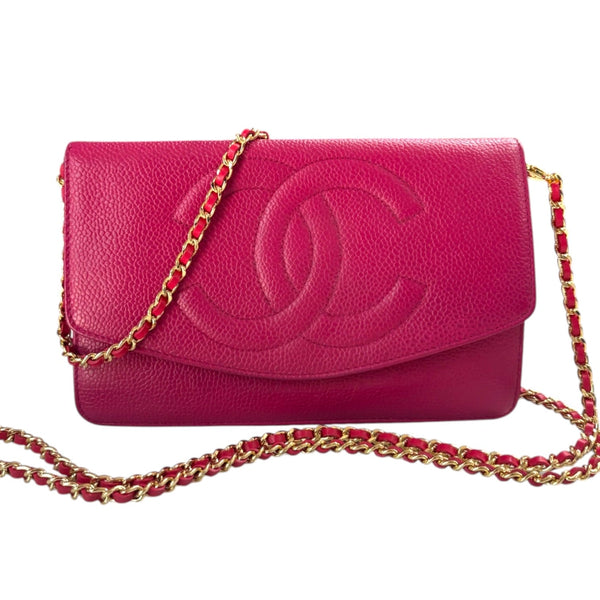 CHANEL Magenta Caviar Timeless Clutch Chanel