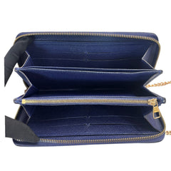 LOUIS VUITTON Iris Empreinte Leather Zip Wallet with Chain Louis Vuitton