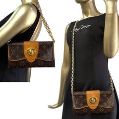 LOUIS VUITTON Monogram Boetie Wallet with Chain Louis Vuitton