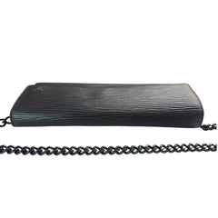 LOUIS VUITTON Black Epi Leather Sarah Wallet with Chain Louis Vuitton