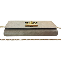 LOUIS VUITTON Taupe Epi Leather Twist Wallet Louis Vuitton