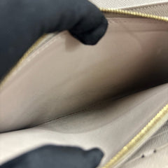 LOUIS VUITTON Taupe Epi Leather Twist Wallet Louis Vuitton