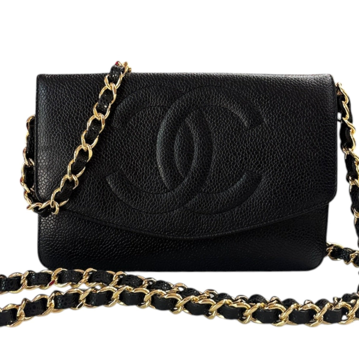 CHANEL Black Caviar Timeless Clutch Chanel