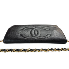 CHANEL Black Caviar Timeless Clutch Chanel