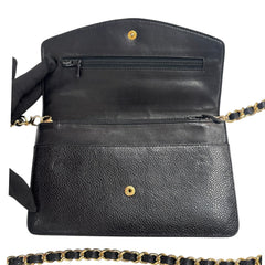 CHANEL Black Caviar Timeless Clutch Chanel