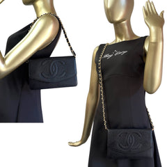 CHANEL Black Caviar Timeless Clutch Chanel