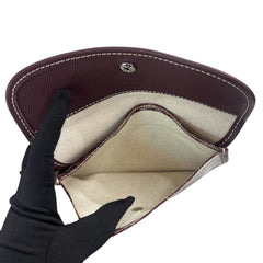 GOYARD Bordeaux Goyardine Pouch with added Silver Wrist Chain Goyard