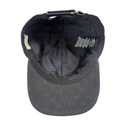GUCCI Black GG Canvas with Color Web Baseball Cap Size Large Gucci