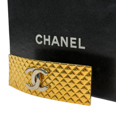 CHANEL Vintage Gold Barrette Hairclip Chanel