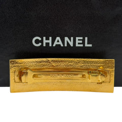 CHANEL Vintage Gold Barrette Hairclip Chanel