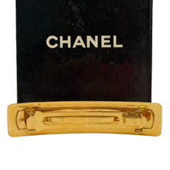 CHANEL Vintage Gold Barrette Hairclip Chanel