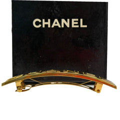 CHANEL Vintage Gold Barrette Hairclip Chanel