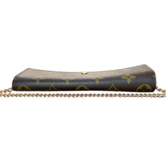 LOUIS VUITTON Monogram Sarah Wallet with Chain/Charm Louis Vuitton
