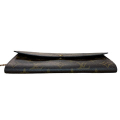 LOUIS VUITTON Monogram Sarah Wallet with Chain/Charm Louis Vuitton