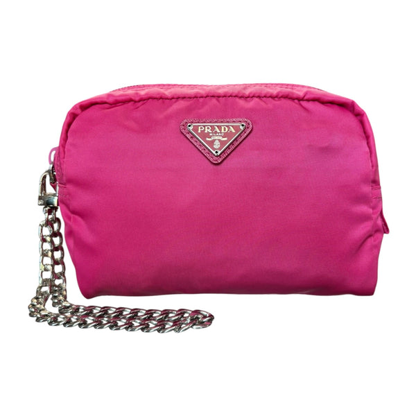 PRADA Pink Tessuto Nylon Pouch Prada