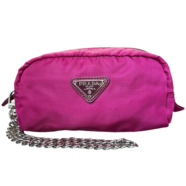 PRADA Purple Tessuto Nylon Pouch Prada