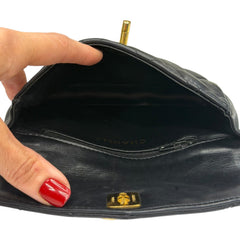 CHANEL Black Lambskin Belt Bag Chanel