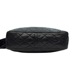 CHANEL Black Quilted Lambskin Large Camera Bag Chanel