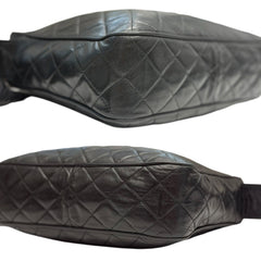 CHANEL Black Quilted Lambskin Large Camera Bag Chanel