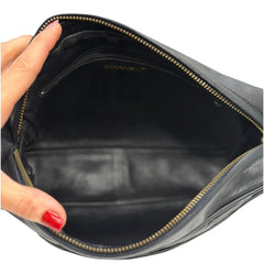 CHANEL Black Quilted Lambskin Large Camera Bag Chanel
