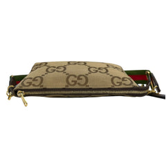 GUCCI Brown Large GG Supreme Canvas Crossbody Bag Gucci