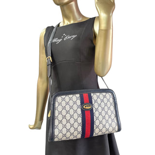 GUCCI Sherry Navy Crossbody Bag Gucci