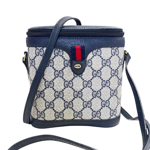 GUCCI Sherry Navy Crossbody Bucket Bag Gucci