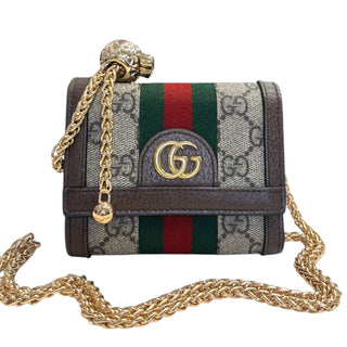 GUCCI Ophidia Compact Wallet with Adjustable Chain Gucci