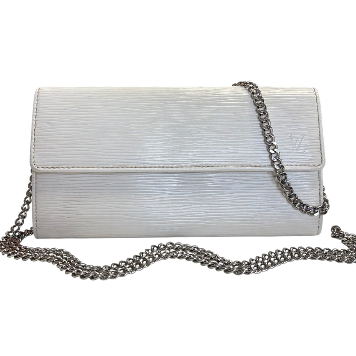 LOUIS VUITTON Ivory Epi Leather Sarah Wallet with Chain Louis Vuitton