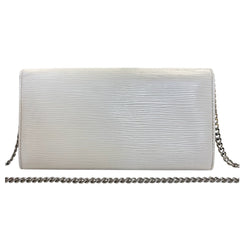 LOUIS VUITTON Ivory Epi Leather Sarah Wallet with Chain Louis Vuitton