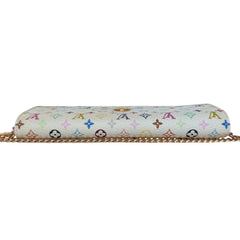 LOUIS VUITTON White Multicolor Monogram Sarah Wallet on Chain Louis Vuitton