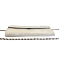 LOUIS VUITTON Ivory Epi Leather Sarah Wallet with Chain Louis Vuitton