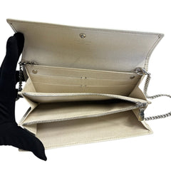 LOUIS VUITTON Ivory Epi Leather Sarah Wallet with Chain Louis Vuitton