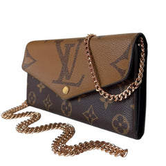 LOUIS VUITTON Reverse Monogram Sarah Wallet with added Chain Louis Vuitton
