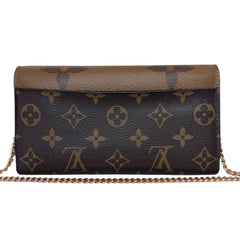 LOUIS VUITTON Reverse Monogram Sarah Wallet with added Chain Louis Vuitton