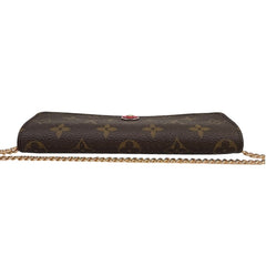 LOUIS VUITTON Flower Monogram Emilie Wallet with Chain Louis Vuitton