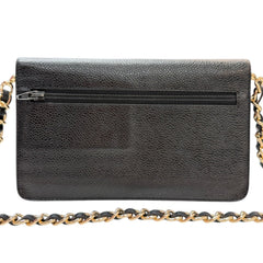CHANEL Black Caviar Timeless Clutch Chanel