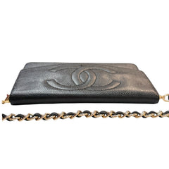 CHANEL Black Caviar Timeless Clutch Chanel
