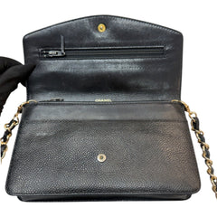CHANEL Black Caviar Timeless Clutch Chanel