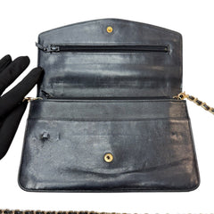 CHANEL Black Lambskin GHW Timeless Clutch Chanel