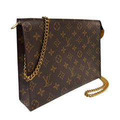 LOUIS VUITTON Monogram Poche 26 with Insert and Chain Louis Vuitton