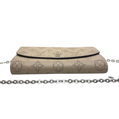 LOUIS VUITTON Tan Leather Mahina Wallet with Chain Louis Vuitton