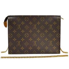 LOUIS VUITTON Monogram Poche 26 with Insert and Chain Louis Vuitton