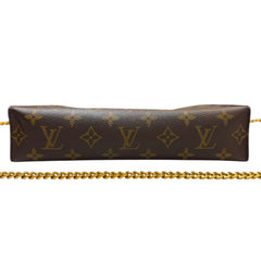 LOUIS VUITTON Monogram Poche 26 with Insert and Chain Louis Vuitton