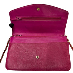 CHANEL Magenta Caviar Timeless Clutch Chanel