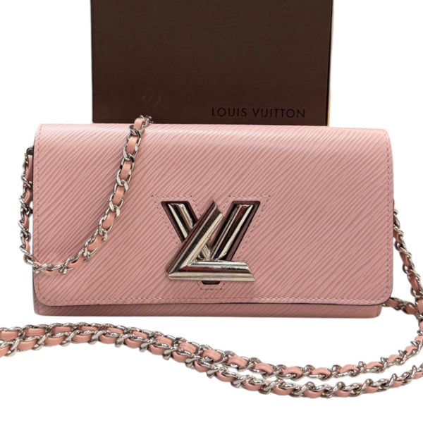 LOUIS VUITTON Pink Epi Leather Twist Wallet Louis Vuitton